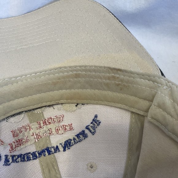 Old Fishermen Never Die They Just Get Reel Tired Strapback Hat Cap Tan - Picture 12 of 14